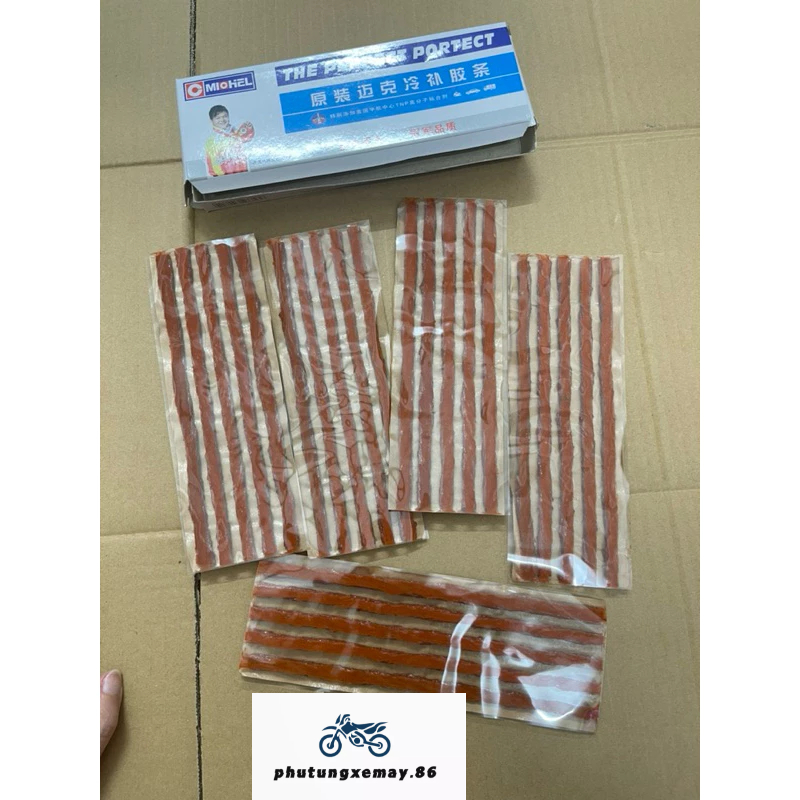 vỉ dây vá dùi vỏ lốp ô tô, xe máy, xe điện