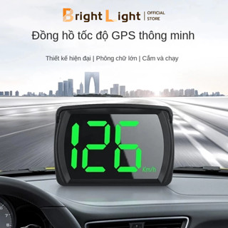 Đồng hồ đo tốc độ kính chắn gió ô tô, Đồng hồ đo tốc độ kỹ thuật số USB HUD KM/H GPS có màn hình LED