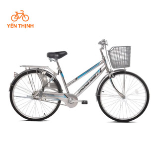 Xe đạp inox chống han gỉ THỐNG NHẤT GN 05 -26 và 05-27 (Tặng: bơm, chắn chân, khoá càng, chuông, lục giác)