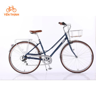 Xe đạp touring  Calli A6 dáng cổ điển (tặng đèn, dầu xích, lục giác lắp xe)