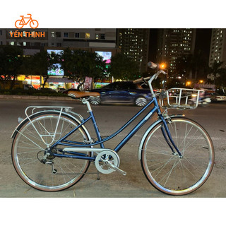 Xe đạp touring  Calli A6 dáng cổ điển (tặng đèn, dầu xích, lục giác lắp xe)