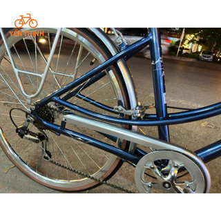 Xe đạp touring  Calli A6 dáng cổ điển (tặng đèn, dầu xích, lục giác lắp xe)