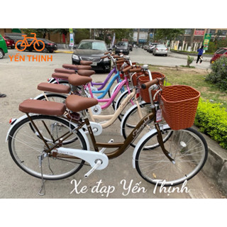 Xe đạp nữ Thống Nhất New 24 / 26 (Tặng: đèn, đèn phản quang, khóa, đệm baga, chuông, lục giác)