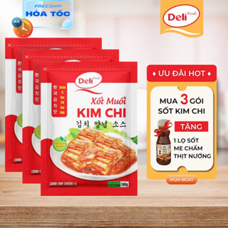  Combo sốt muối kim chi gia vị làm kim chi Hàn Quốc chuẩn vị gói180gr | Deli Foods 
