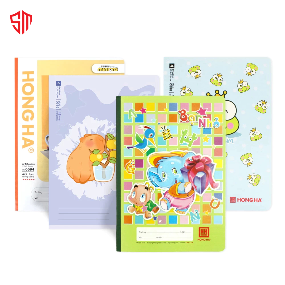 Combo 10 Vở 4 Ô Ly Hồng Hà 48 Trang – Giấy 70 100gsm – Vở Học Sinh Tiểu Học Ghi Chép Luyện Viết 