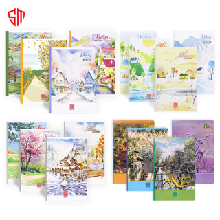  Lốc 5 vở kẻ ngang Hồng Hà 72 120 200 300 trang Pupil Bốn Mùa - 1001 1002 1004 1032 
