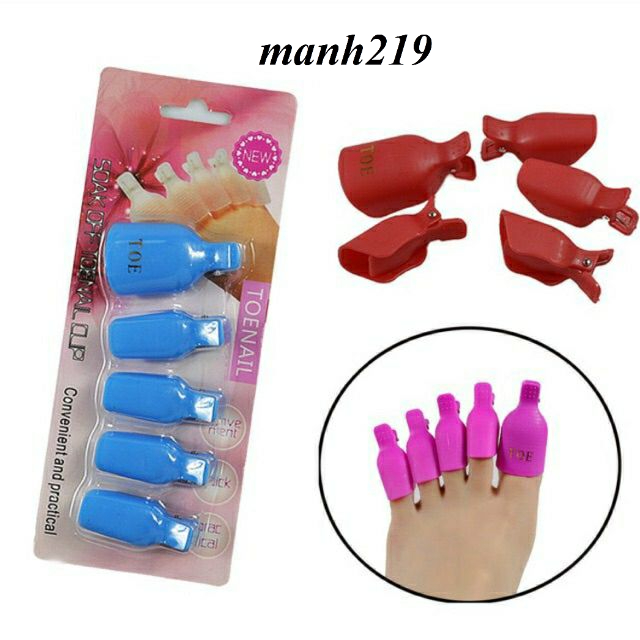 Kẹp Ủ Phá Gel Chân Bộ 5 Chiếc