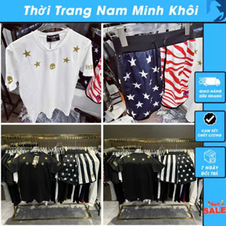 Bộ Quần Áo Nam Hy Đờ Rô ngôi Sao Quần Phối Kẻ Chất Thun Lạnh Siêu Nét - Bộ Cộc Nam Chất Thun Lạnh Boy Phố