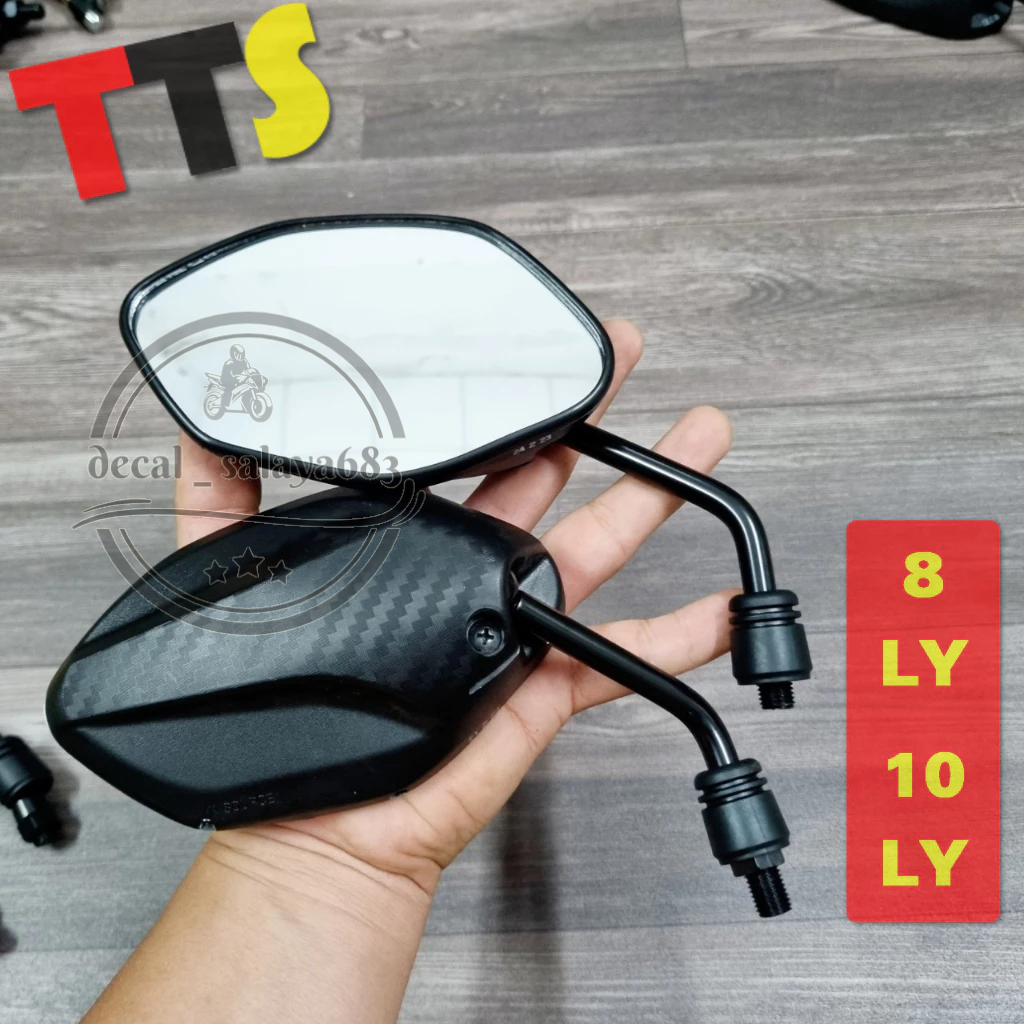 ( AB Carbon ) Gương chiếu hậu kính xe máy mẫu AB 2016 vân carbon gắn nhiều dòng xe HONDA, YAMAHA, SU