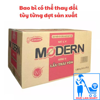 Thùng Mì Ăn Liền Modern Hương Vị Lẩu Thái Tôm (24 Ly x 67g)