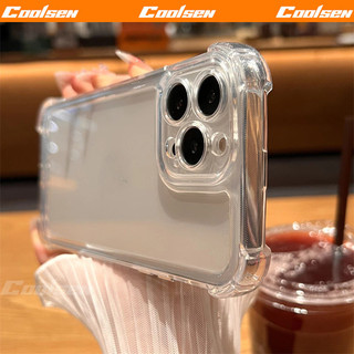  Ốp Lưng Trong Suốt Chống Sốc iPhone 17 air 16 15 14 13 12 11 Pro max Túi khí 4 góc không ố vàng 16 Plus 