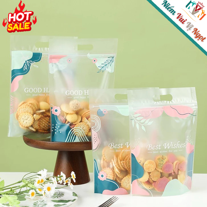 50 Túi Zip (250gr) Đựng Bánh Kẹo, Quà tặng Lễ Thiếu Nhi 1/6, Túi đựng Vớ, Kẹp tóc, Trang sức