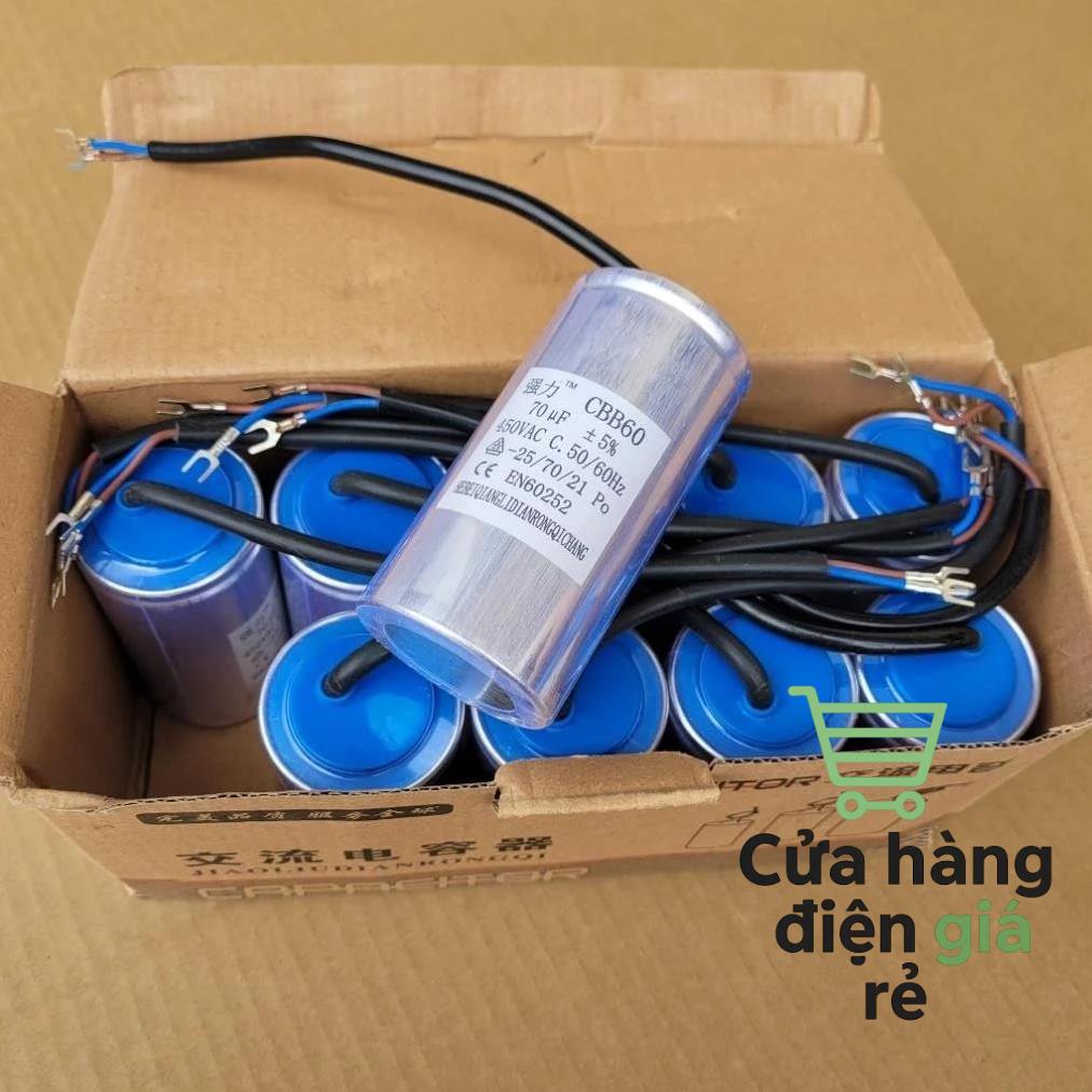 Tụ Điện Nhôm Cbb60 300UF ~ 500UF, Tụ Ngậm Động Cơ Bơm Nước Cbb60 450VAC Chuyên Dụng Chất Lượng Cao