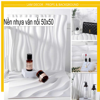 Phông Nền Chụp Ảnh Sản Phẩm 3D Vân Nổi 50x50cm, Background Chụp Ảnh Đồ Ăn, Đồ Uống, Mỹ Phẩm...