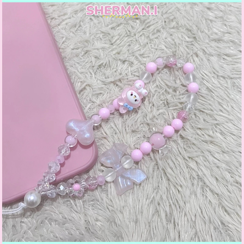 Dây chuyền điện thoại di động đính hạt hình chú chó quế Sanrio hoạt hình dễ thương-SN | BigBuy360 - bigbuy360.vn