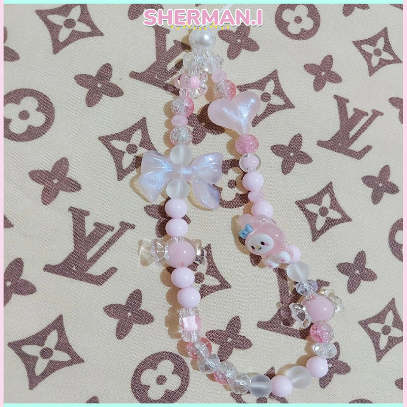 Dây chuyền điện thoại di động đính hạt hình chú chó quế Sanrio hoạt hình dễ thương-SN | BigBuy360 - bigbuy360.vn