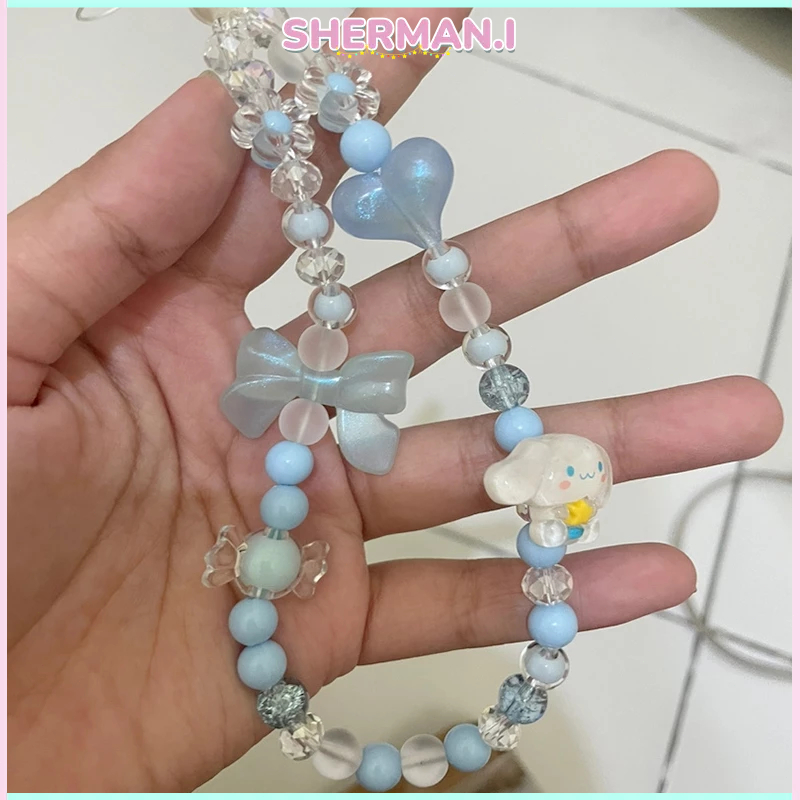 Dây chuyền điện thoại di động đính hạt hình chú chó quế Sanrio hoạt hình dễ thương-SN | BigBuy360 - bigbuy360.vn