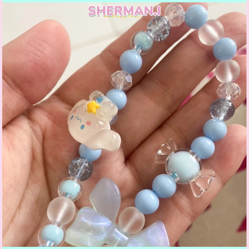 Dây chuyền điện thoại di động đính hạt hình chú chó quế Sanrio hoạt hình dễ thương-SN | BigBuy360 - bigbuy360.vn