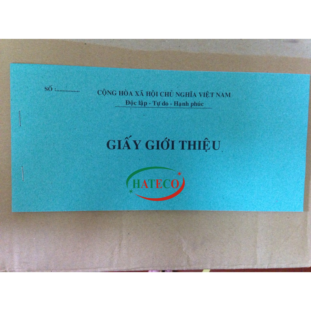 Giấy giới thiệu - có rãnh xé tiện lợi