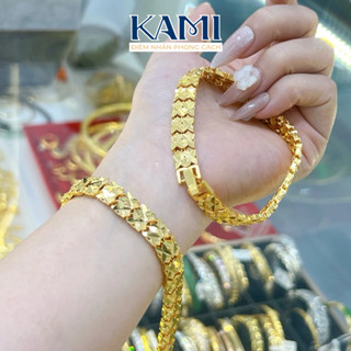 Lắc tay vảy cá bản Mini khoá bấm Kami trang sức sỉ