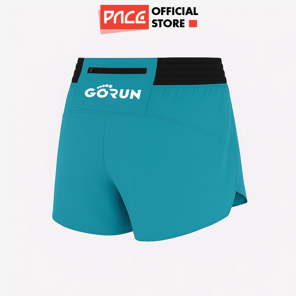 Quần thể thao nam PACE Sherpa có túi khóa sau, quần chạy bộ nam vận động thoải mái, quần short đùi t