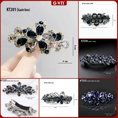 GOTI Kẹp Tóc Hình Hoa Đính Đá Nhiều Mẫu Sang Trọng Tặng Mẹ, Tặng Bà, Người Lớn Tuổi KT201