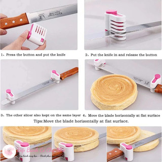 Set 2 dụng cụ cắt lát bánh gato