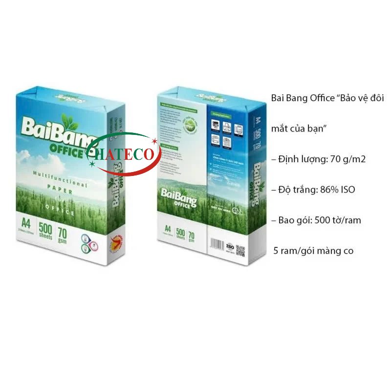 1 Ram giấy bãi bằng hồng tem A4 Định lượng 70gsm