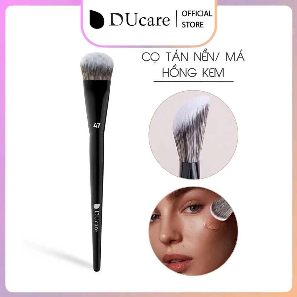 Cọ Tán Má Hồng Kem DUcare Rounded Cheek 47 For Liquid Or Cream DU47