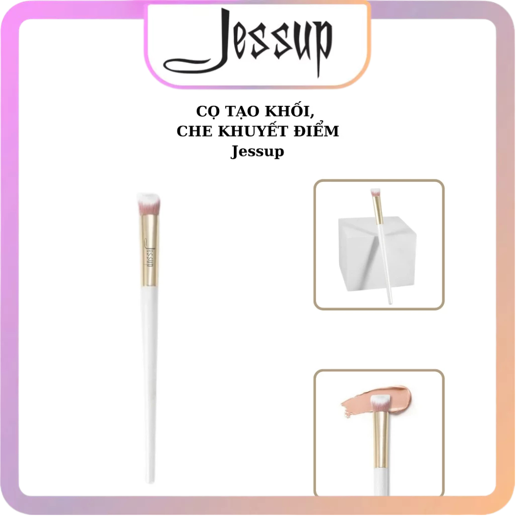 Cọ Trang Điểm Tạo Khối Và Che Khuyết Điểm Đầu Vát Nhỏ Jessup Flat Tip Concealer Brush
