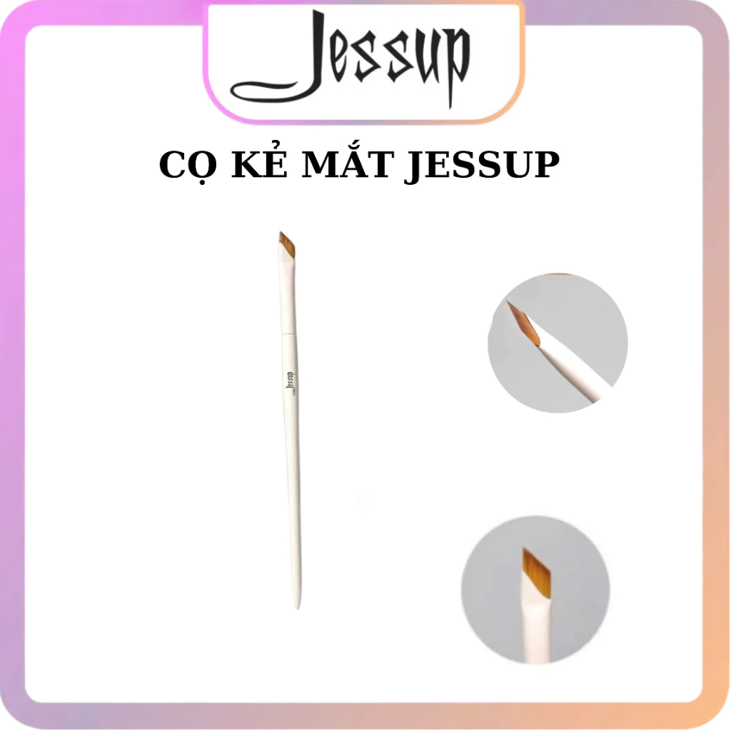 Cọ Trang Điểm Kẻ Viền Mắt Jessup Diagonal Eyeliner Brush Đầu Xéo