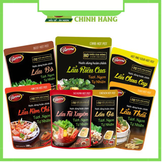 Lẩu Thái Barona, Bò, Riêu Cua, Kim Chi, Chua Cay, Nước Dùng Hoàn Chỉnh