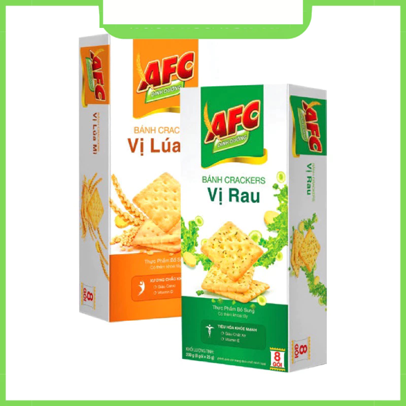 Bánh AFC Rau Củ / Lúa Mạch 86g ( 4 bánh )