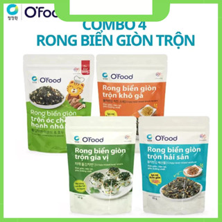  Combo 4 Gói Rong Biển Trộn Cơm Ofood 40g 
