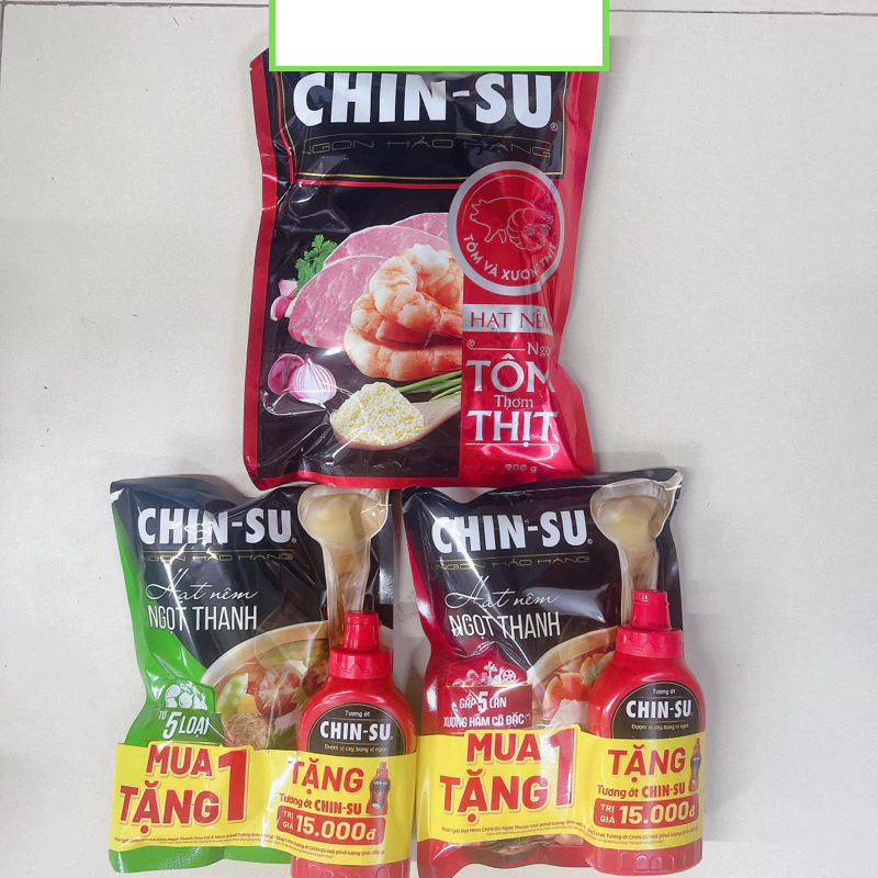 Hạt Nêm Chinsu Tôm Thịt 900g/ Ngọt Thanh 400g