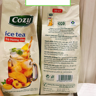 Trà Cozy Đào Hoà Tan 400g Pha 50 Ly