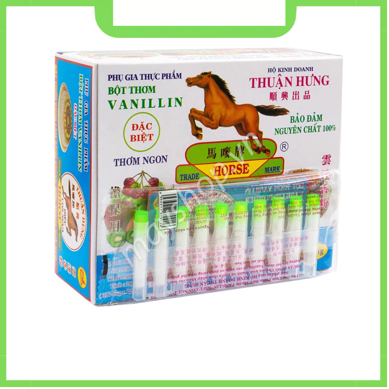 Bột Vani / Bột Thơm Vanillin Gói 10 ống (đọc kĩ mô tả)