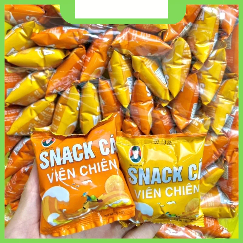 Snack Cá Viên Chiên 12g Combo 5 Gói