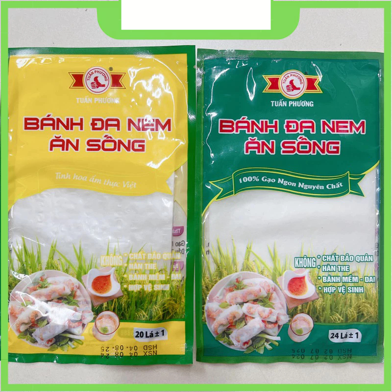 Bánh Đa Nem Ăn Sống Tuấn Phương 20 Lá (đọc kĩ mô tả trước khi mua)