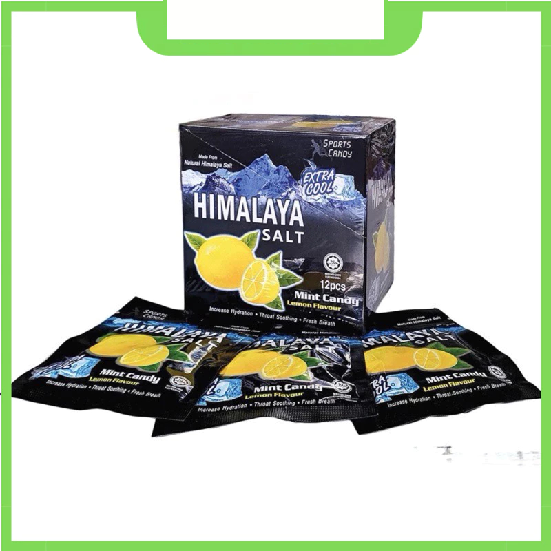   Hoả tốc  Kẹo Chanh Muối Himalaya Bạc Hà Hộp 12 gói 15g  1 gói 6 viên  