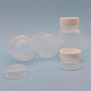 [50 LỌ NHỰA 25ML] Chai Nhựa Mini Dạng Tròn Có Nắp Vặn - Nhựa PP , Tiện Lợi Đựng Mỹ Phẩm, Viên, Bột
