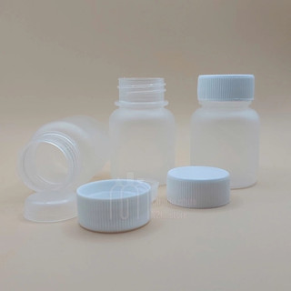 [50 LỌ NHỰA 25ML] Chai Nhựa Mini Dạng Tròn Có Nắp Vặn - Nhựa PP , Tiện Lợi Đựng Mỹ Phẩm, Viên, Bột