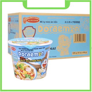 Mì Tôm Doreamon, Mì Trẻ Em Doremon Thùng 12 Ly(Bé từ 2 Tuổi)