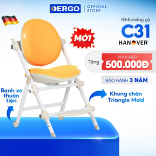 [Voucher 500K] Ghế Ngồi Học Chống Gù DERGO Hanover Giraffe C31 Cao Cấp Cho Mọi Loại Bàn