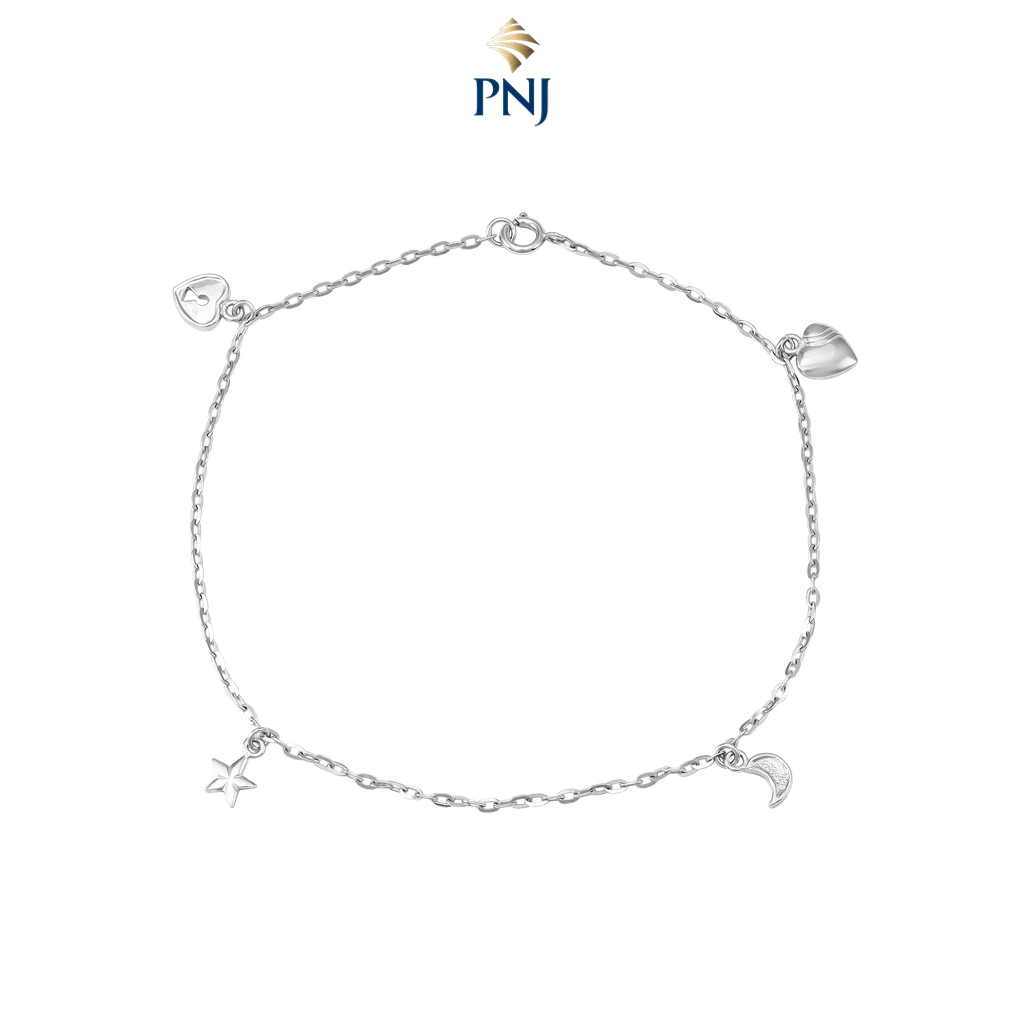 Lắc chân Bạc đính đá STYLE By PNJ 0000W000086