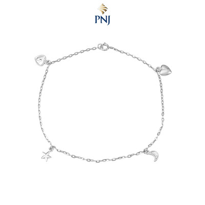 Lắc chân Bạc đính đá STYLE By PNJ 0000W000086