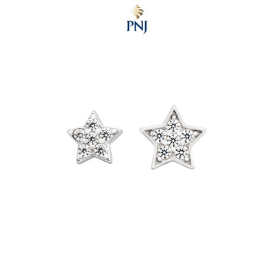 Bông tai Bạc đính đá PNJSilver XMXMW060216