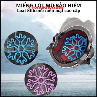 PVN68831  Tấm silicon lót mũ bảo hiểm chống xẹp tóc(hình hoa 6 cánh)