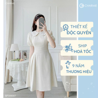 Váy công sở thiết kế cổ sen Charme CH 306007