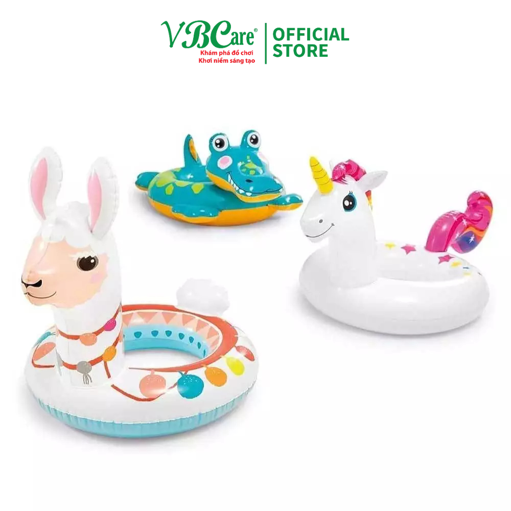 Phao bơi thú VBCare bơm hơi 3 chốt an toàn